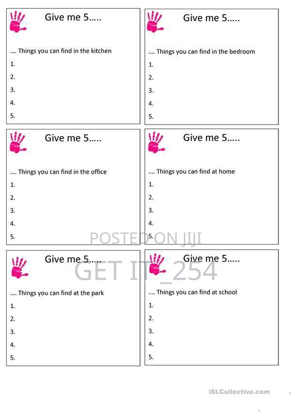 Can You Name 5 Things Card Game? - thumbnail 2