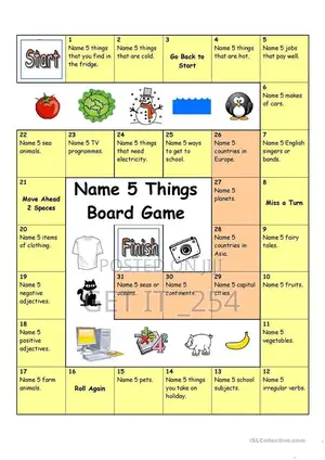 Can You Name 5 Things Card Game?