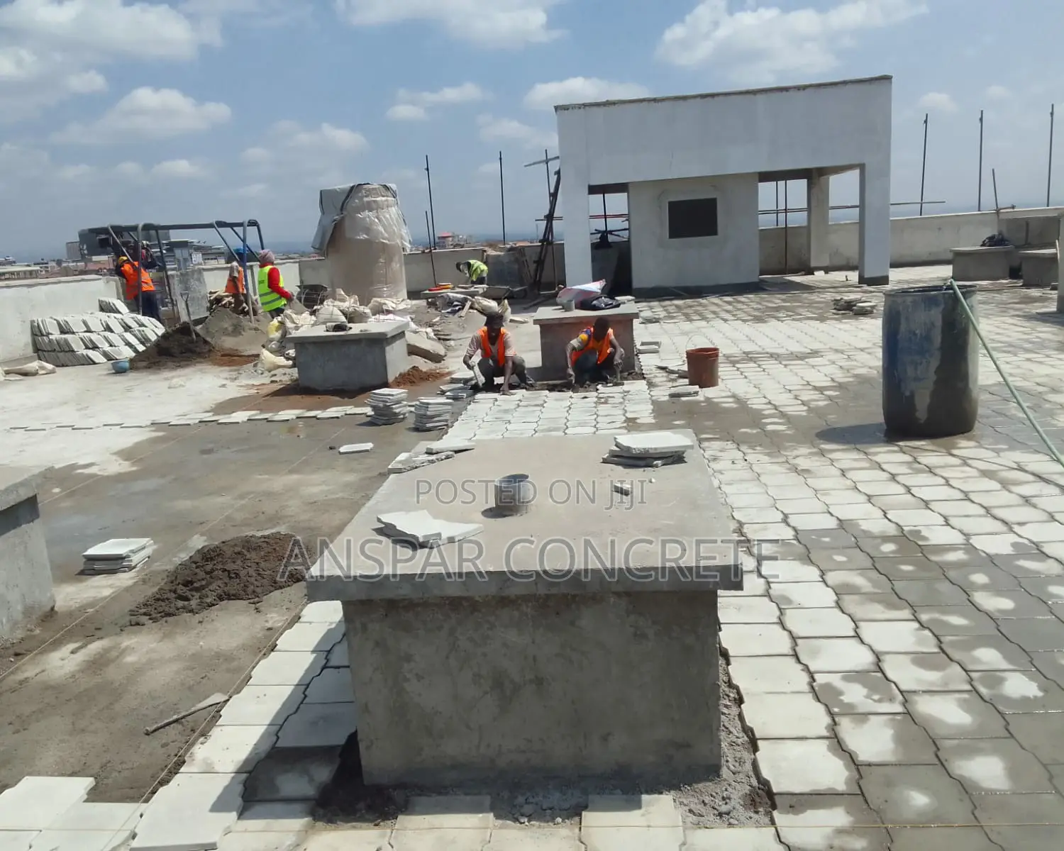 Concrete Interlocking Tiles