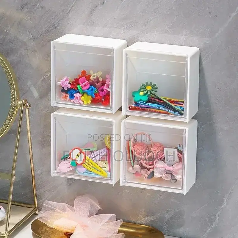 2pcs Set Plastic Wall Mounted Storage Box