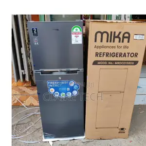 Grey Mika 138 Litres Double Door Fridge MRDCD138DS