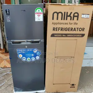 Mika Grey 138 Litres Double Door Fridge MRDCD138DS