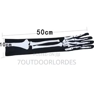 Sunblock Long Skull Gloves