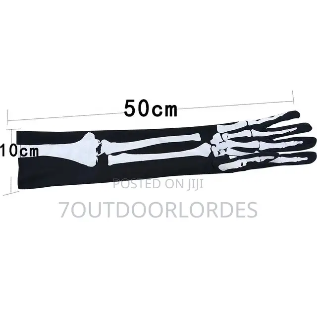 Sunblock Long Skull Gloves