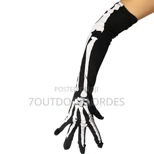 Sunblock Long Skull Gloves