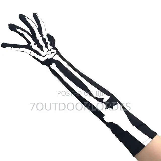 Sunblock Long Skull Gloves