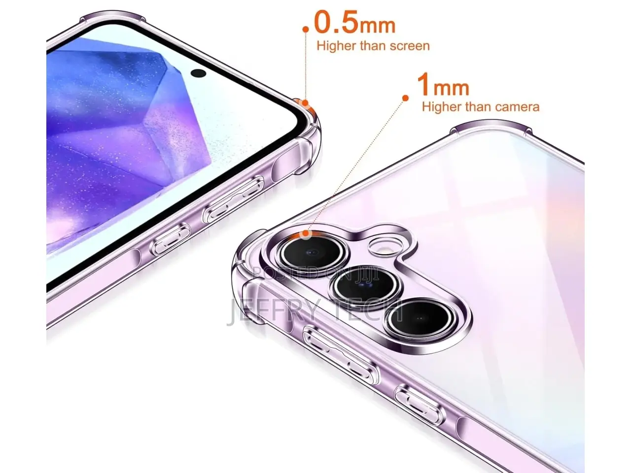 Samsung Galaxy A55 5G Case Crystal Clear Case Bumper Transpa