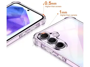 Samsung Galaxy A55 5G Case Crystal Clear Case Bumper Transpa