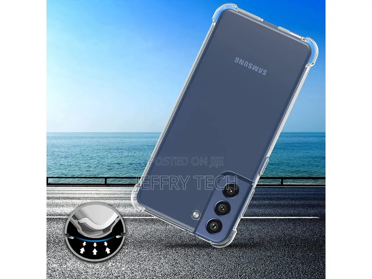Samsung Galaxy S21 FE Case Crystal Clear Case Bumper Transpa