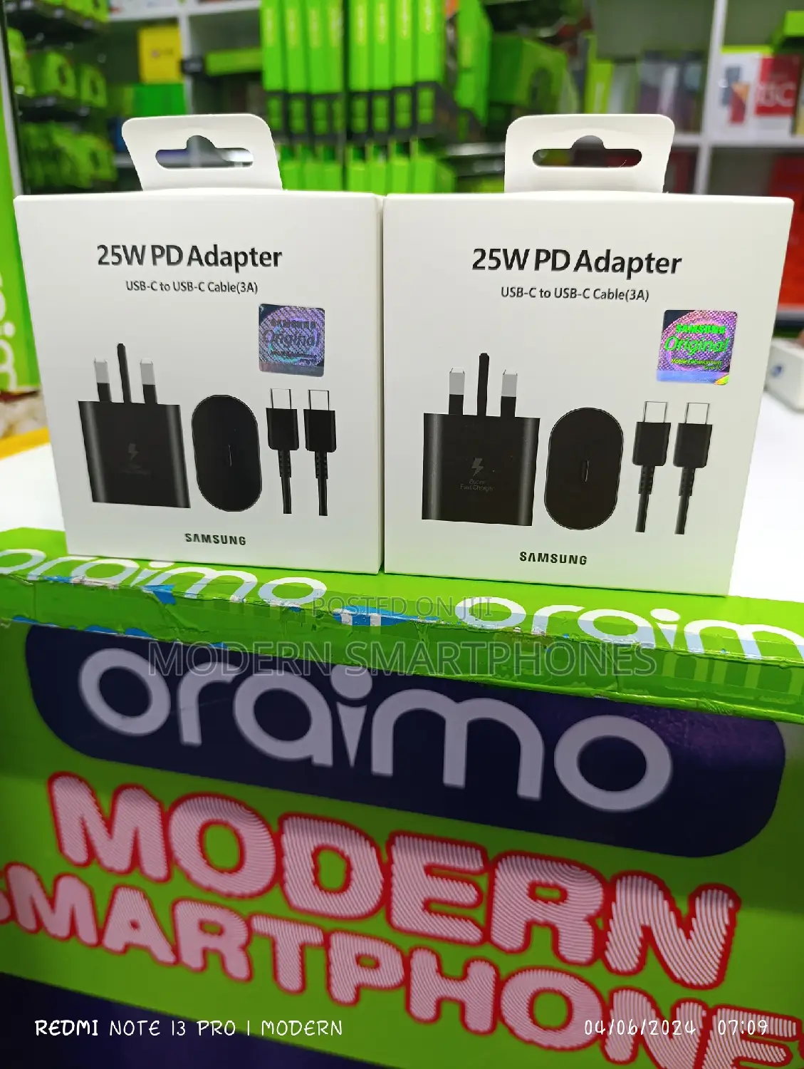 SAMSUNG 25W Travel Adapter + C to C Cable CHARGER