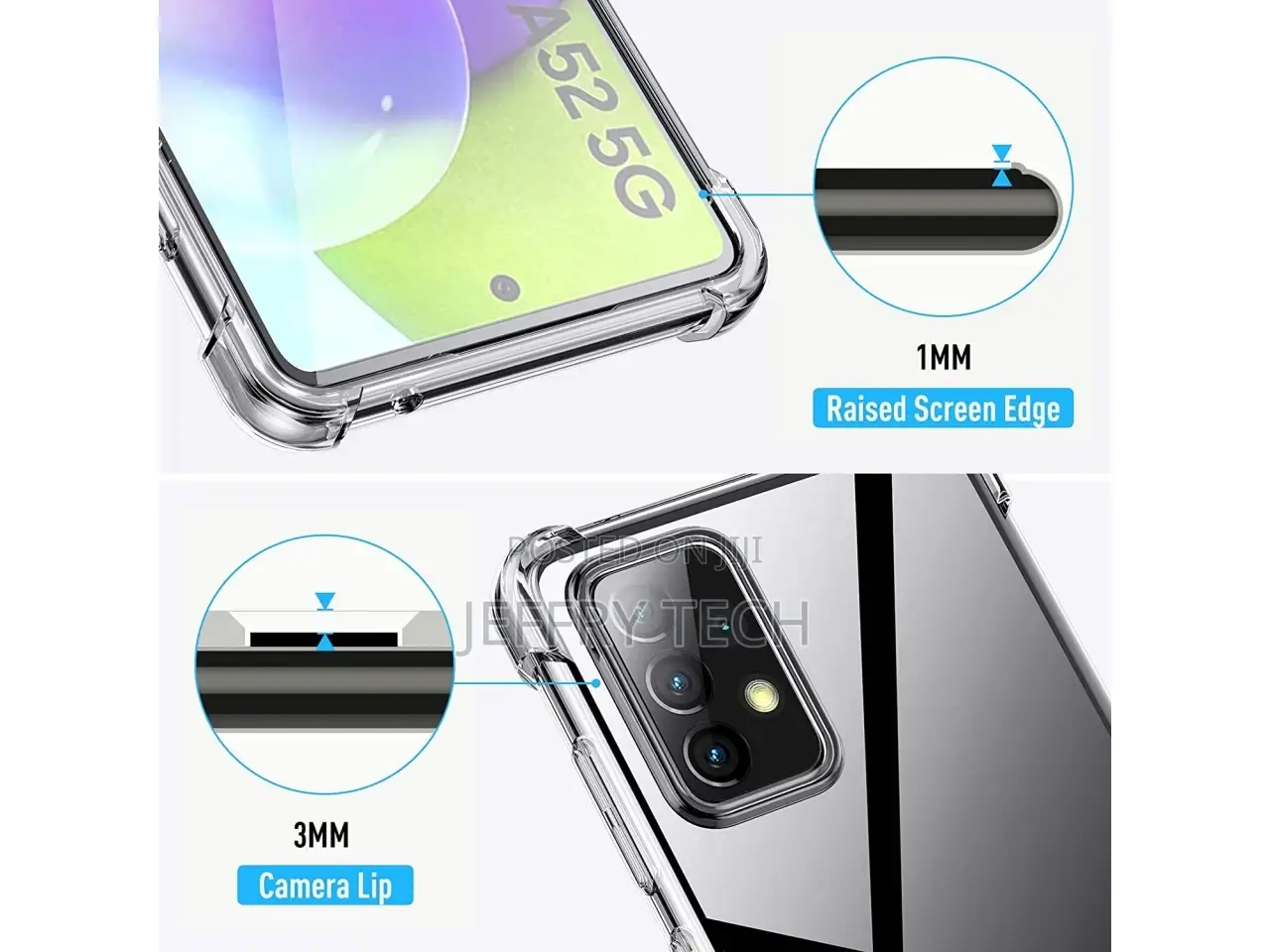 Samsung Galaxy A52 Case Crystal Clear Case Bumper Transparen