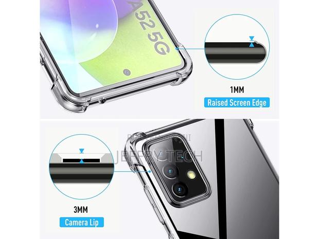 Samsung Galaxy A52 Case Crystal Clear Case Bumper Transparen - thumbnail 2