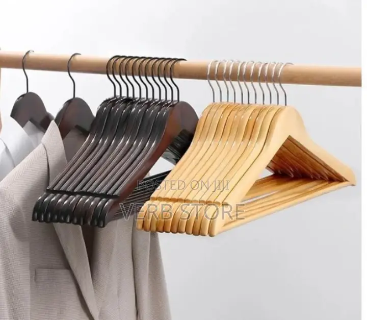 10 Pieces Wooden Cloth Hangers