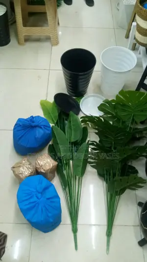 Long Plants With Vase Plastic Home Decor