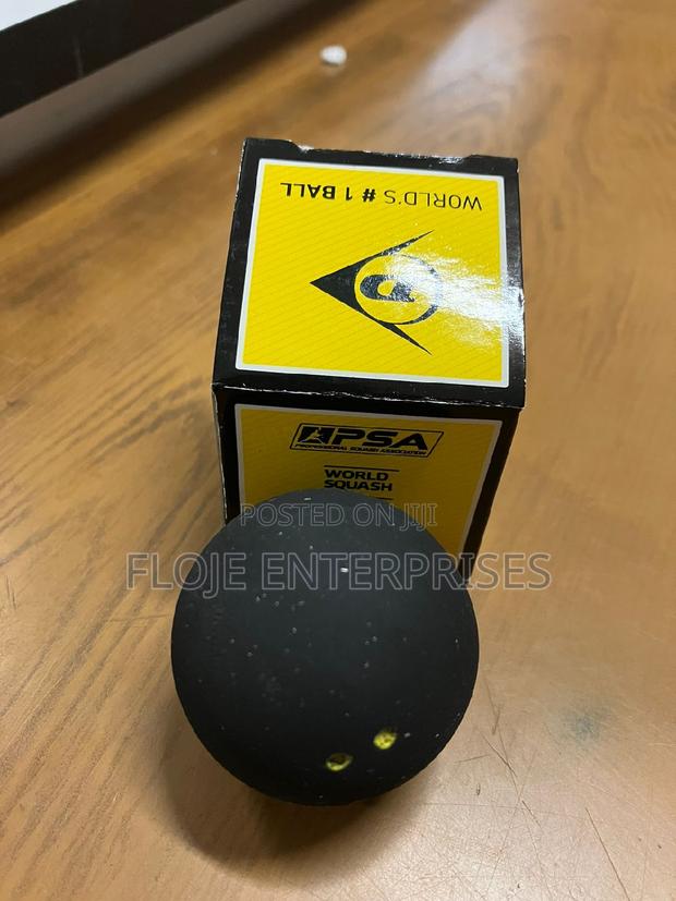 Squash Ball Dunlop Yellow Dot - thumbnail 2