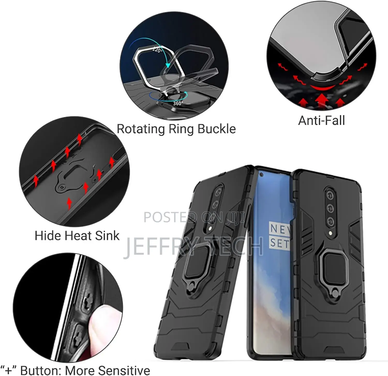 Heavy Duty Shockproof for Oneplus 8 5g Case With Rotating R