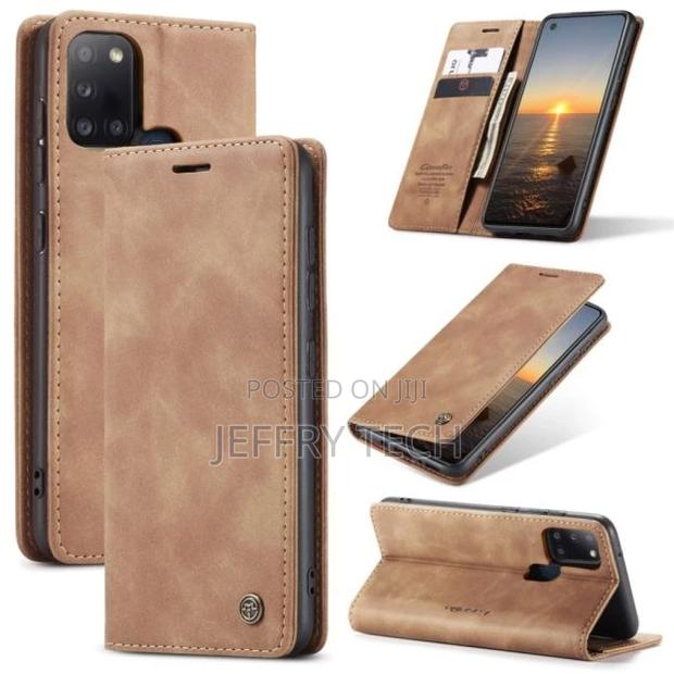 Caseme Samsung GALAXY A21S Vintage Case - Brown - thumbnail 2