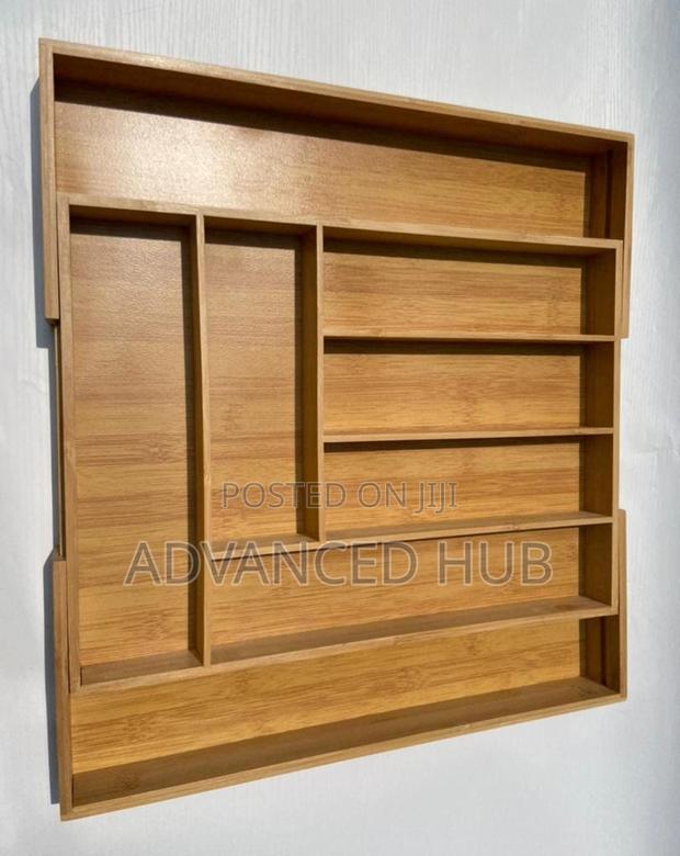 Bamboo Expandable Cutlery Organizer - thumbnail 3