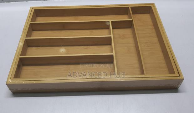 Bamboo Expandable Cutlery Organizer - thumbnail 2