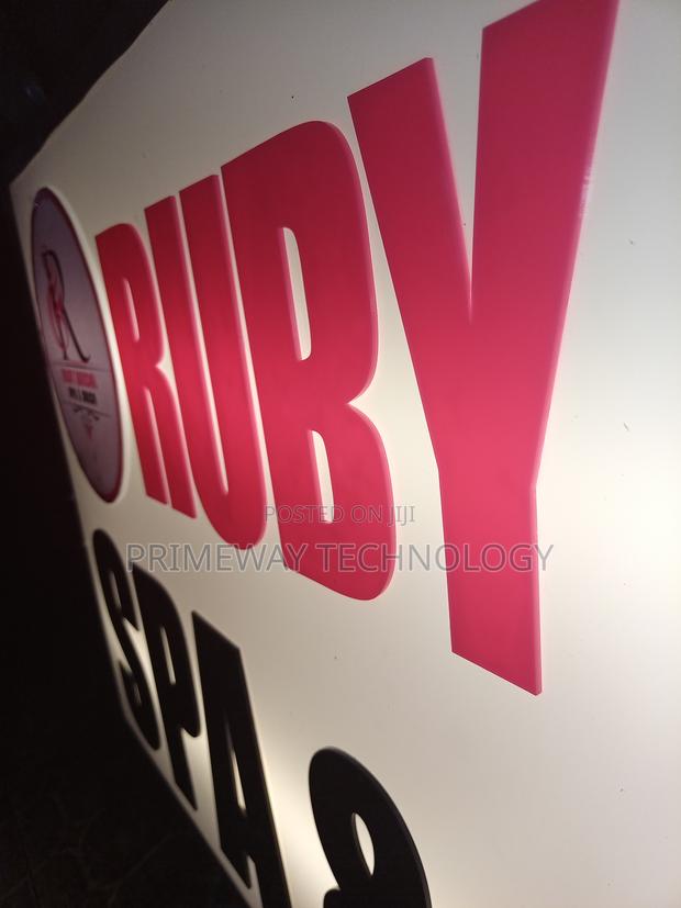 2D Perspex Signs With Lights - thumbnail 6