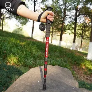 Hiking Stick Adjustable Aluminium Hiking Pole With Anti Shoc