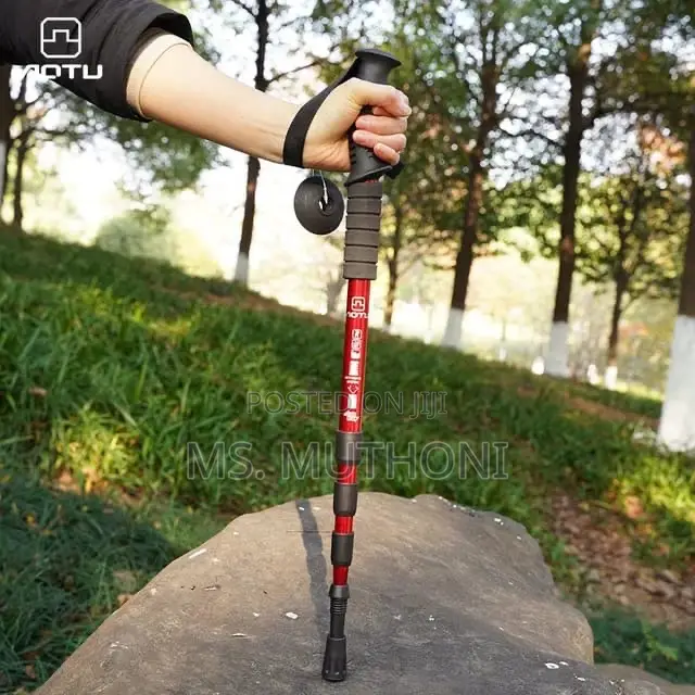 Hiking Stick Adjustable Aluminium Hiking Pole With Anti Shoc