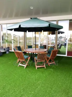 Garden Chair and Table With Umbrella Set