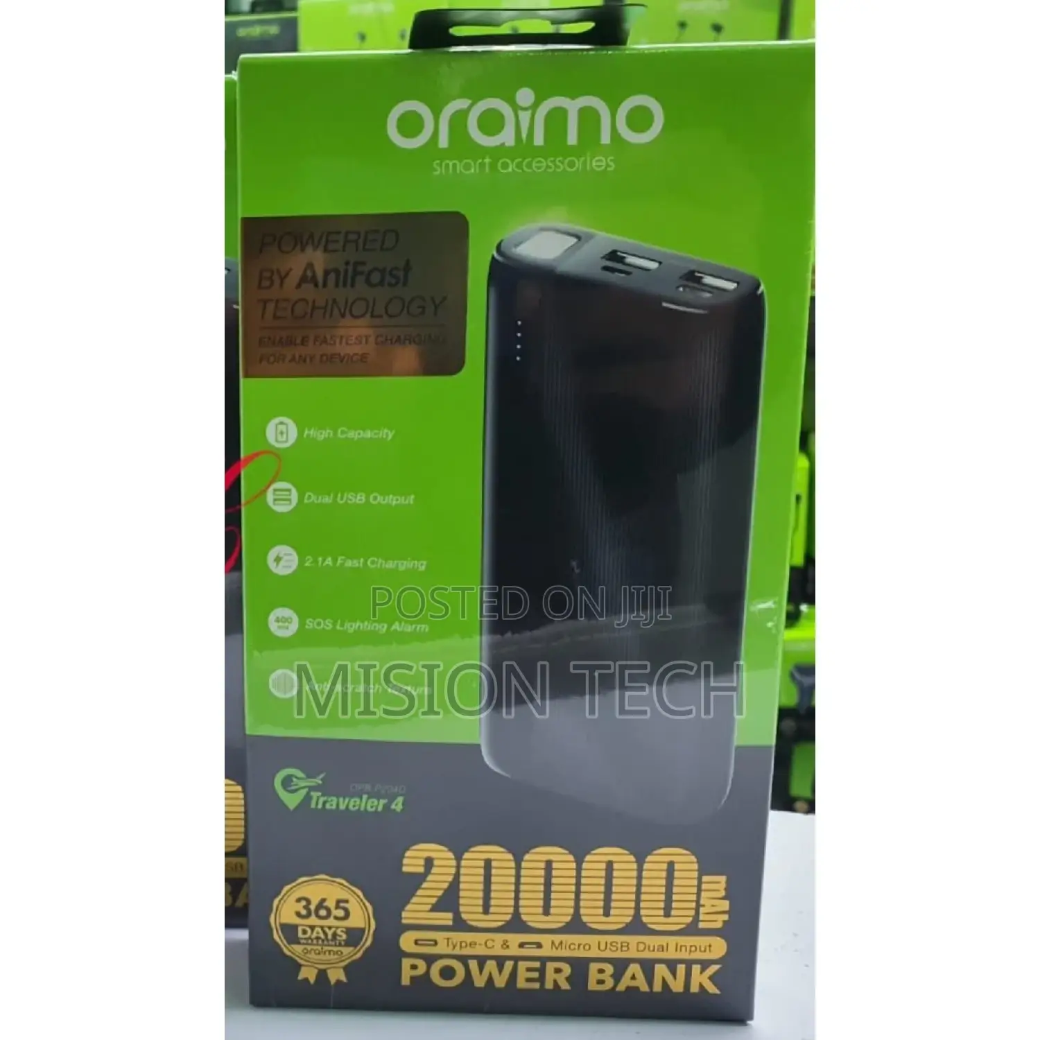 Brand New Oraimo Traveler 4 OPB-P204D 20,000mah Power Banks