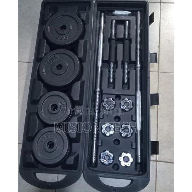 Brand New 50kgs Set Dumbbells/Barbell With a Portable Case