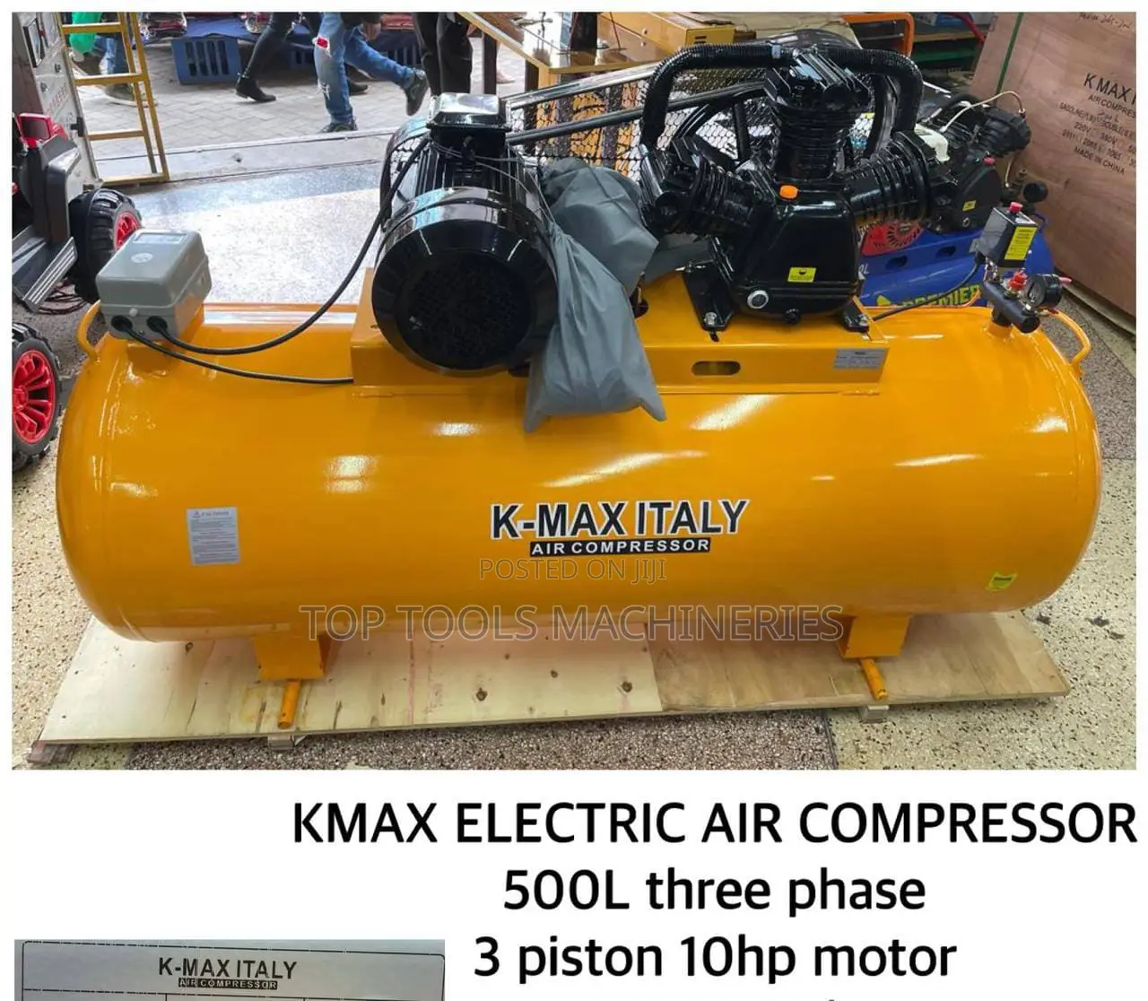 Kmax Italy 500L Three Phase Air Compressor
