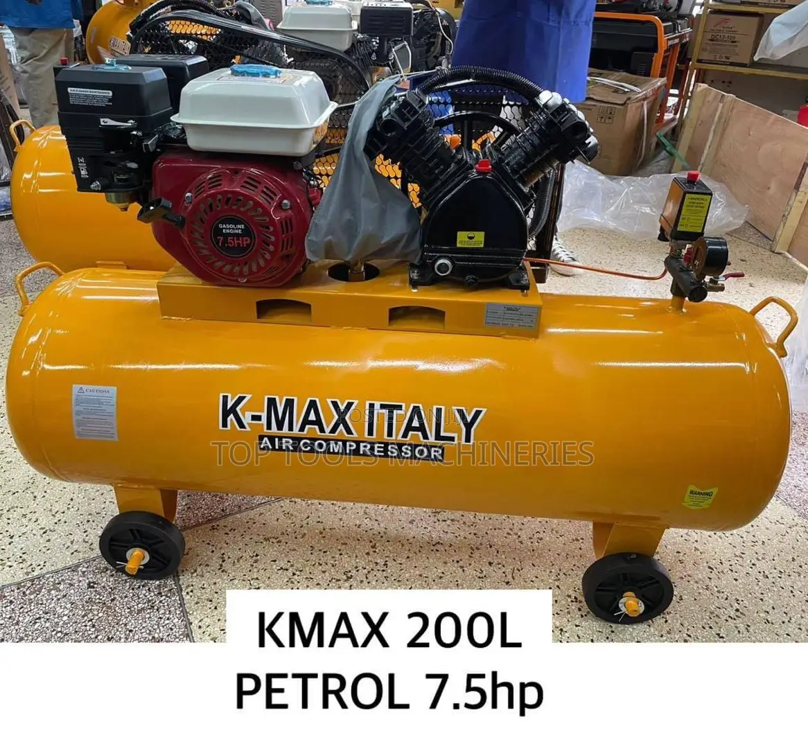 Kmax Italy 200L Petrol Driven Air Compressor