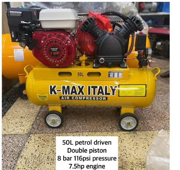 Kmax Italy 50L Petrol Driven Air Compressor - main view