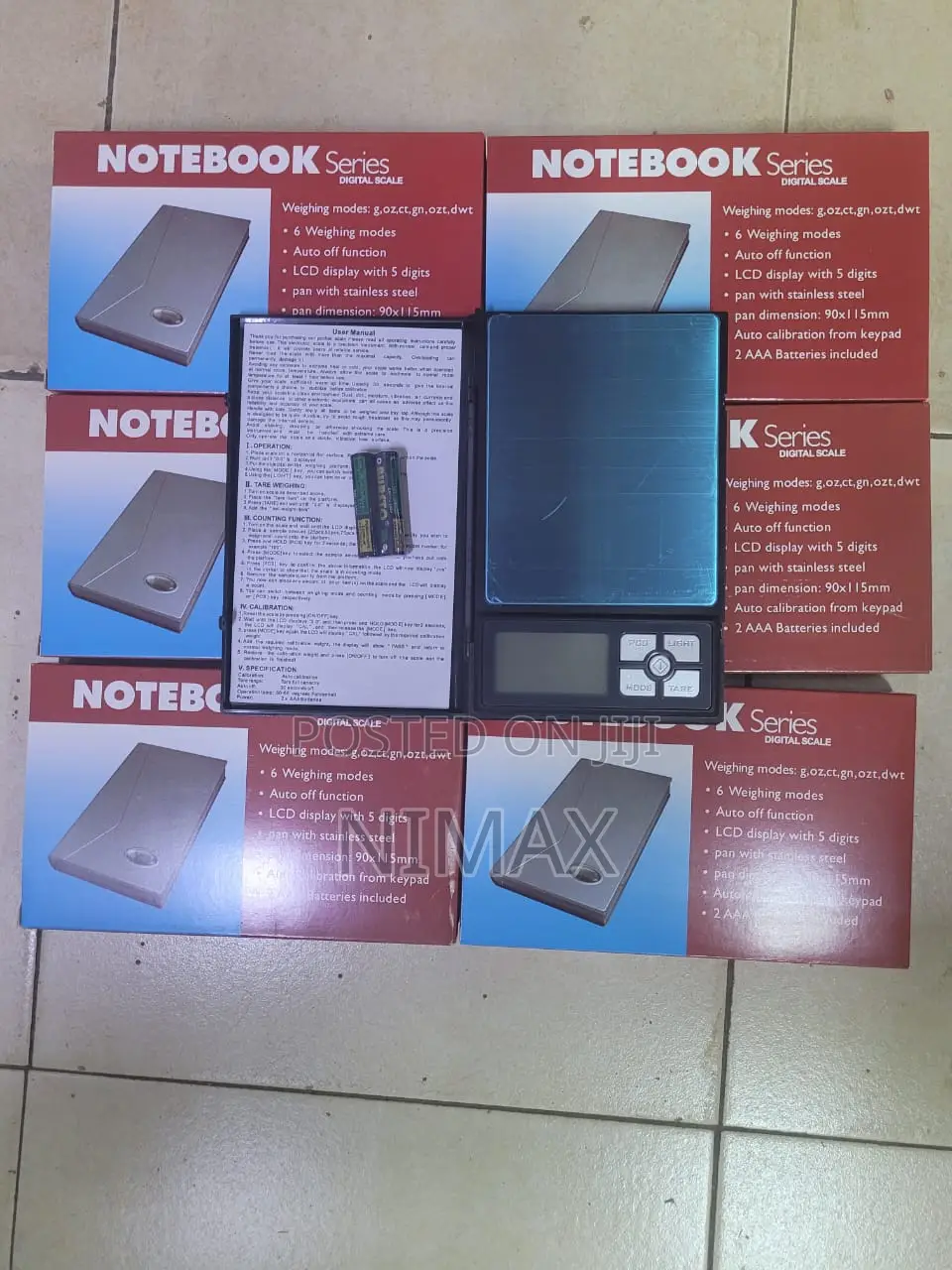Pocket Scale Portable Notebook Size