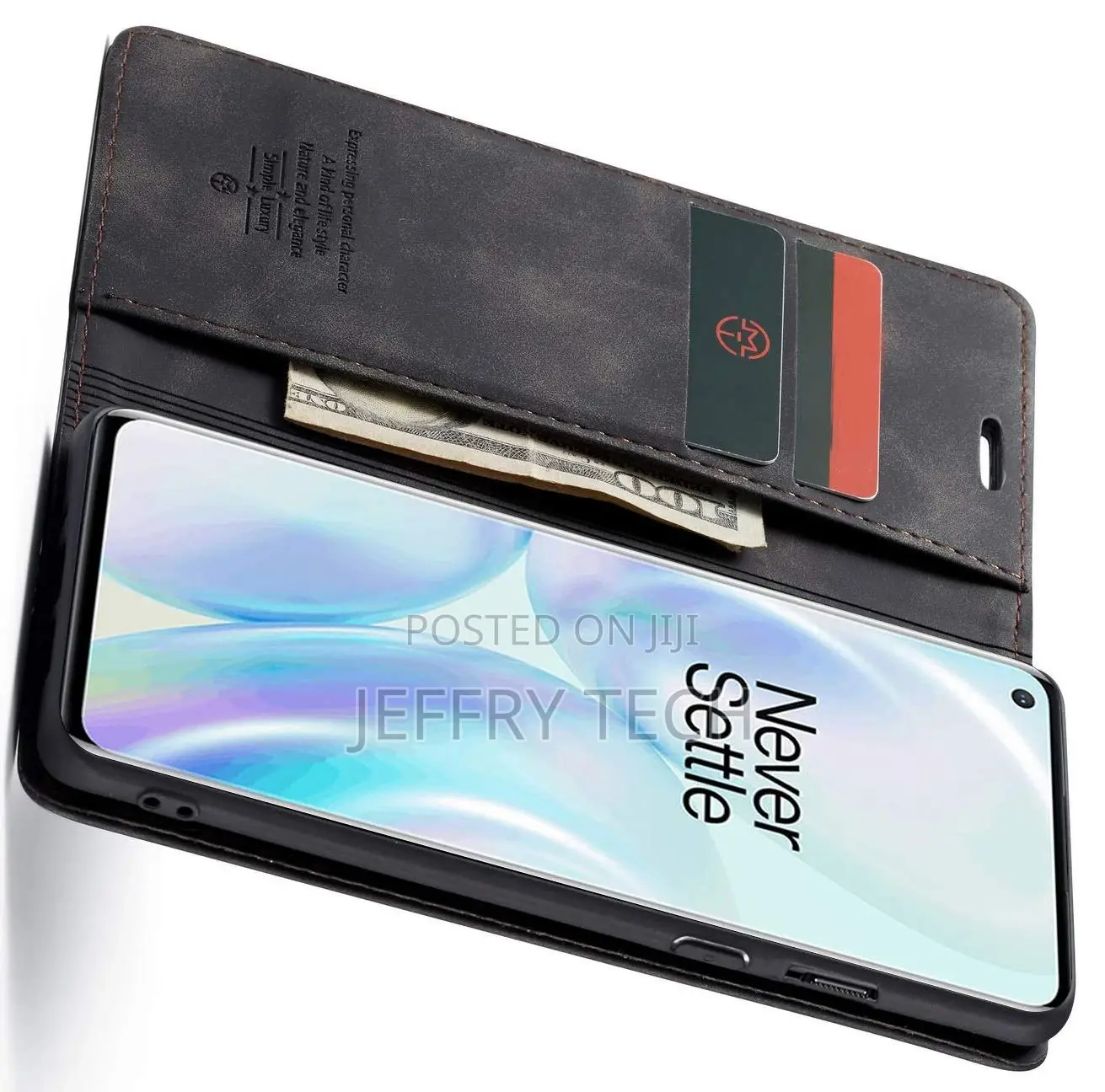 BOUNCEBACK� Oneplus 8 Case Cover Flip Flap Back Stand Case/C