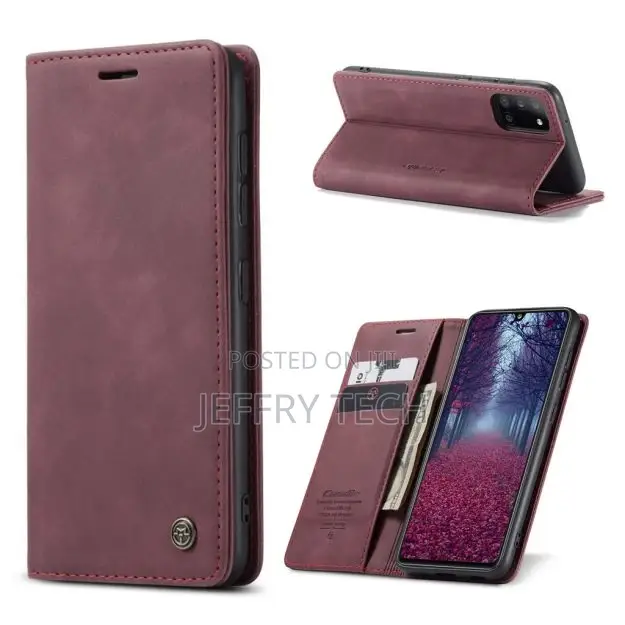 Caseme Samsung GALAXY A31 Vintage Case - Wine Red