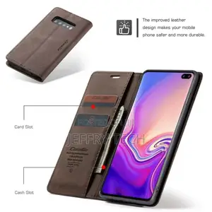 Caseme Samsung GALAXY S10 Auto-Absorbed Leather Flip Case -