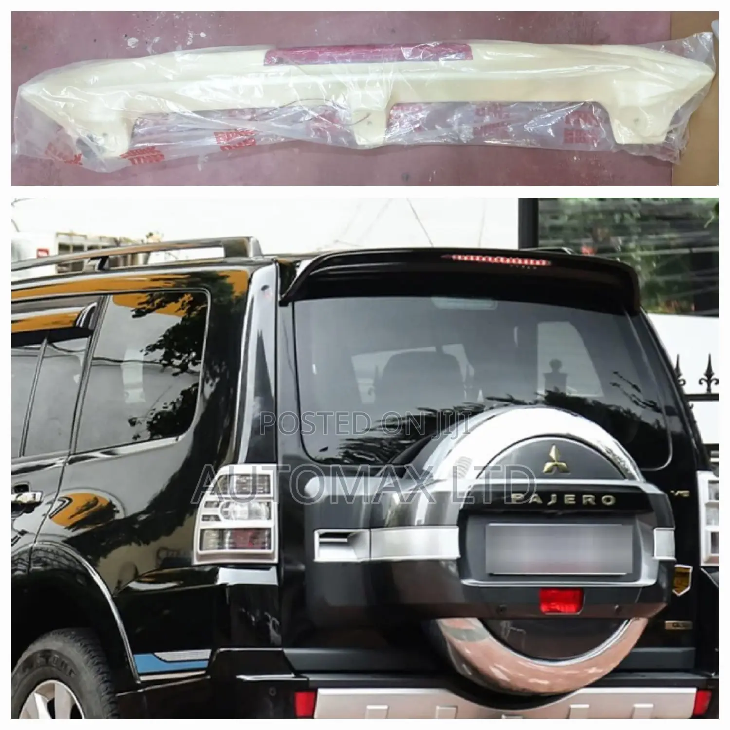 Mitsubishi Pajero V93, V97, V73. Rear Boot Spoiler With Led