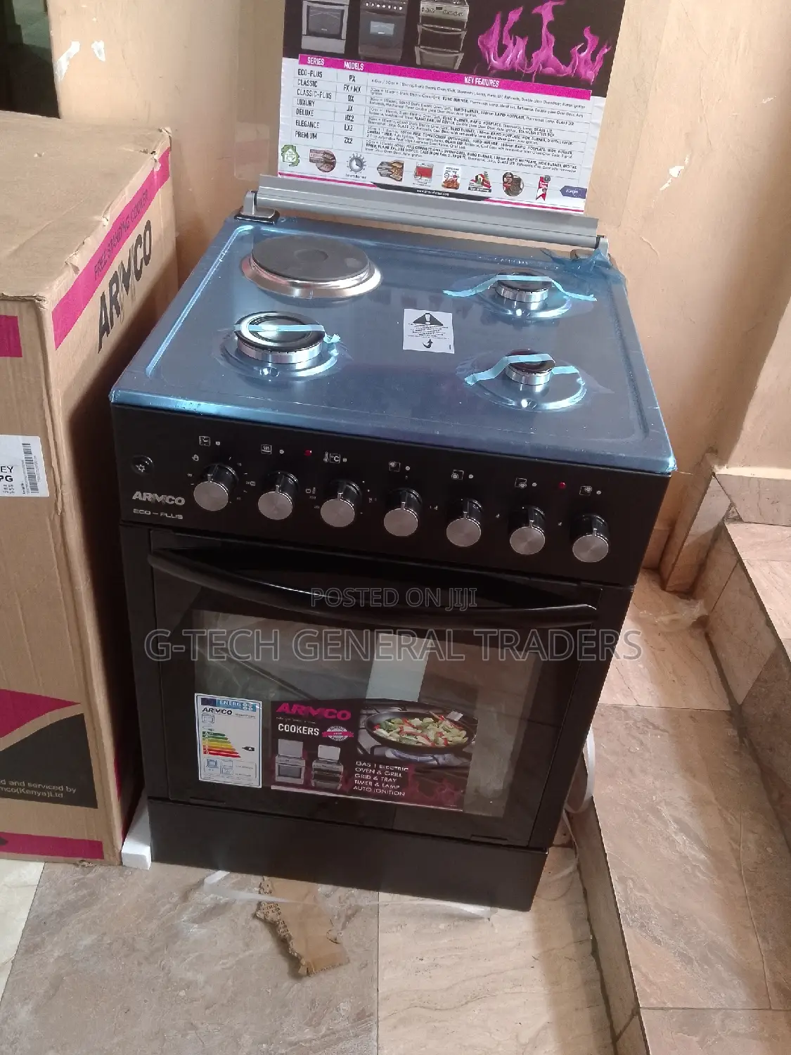 Armco Cooker! 3gas+1electric 60*60 Electric Oven Cooker