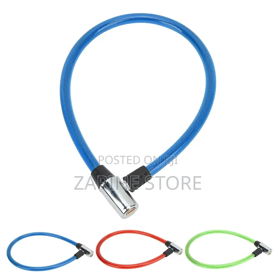 Lock Cable for Bike, Motorcycle, Gate Made of Steel Wire