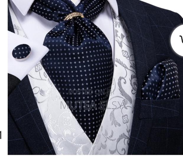 Red,Black,Grey,Green,Blue Cravat Tie - thumbnail 2