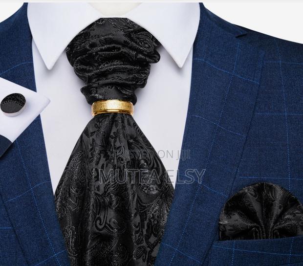 Red,Black,Grey,Green,Blue Cravat Tie - thumbnail 3