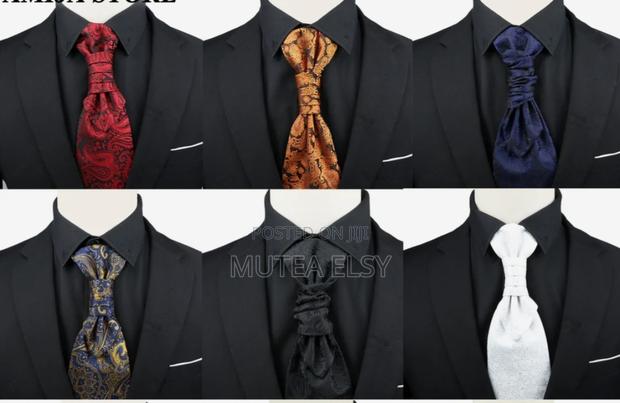 Red,Black,Grey,Green,Blue Cravat Tie - thumbnail 5