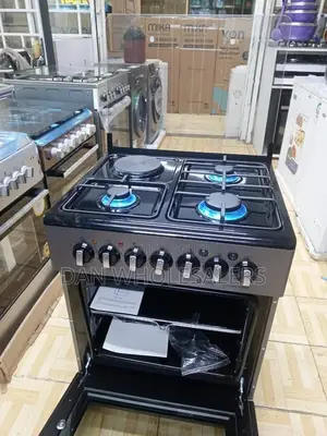 Nunix Standing Cooker, 3 Gas Burners, Electric Oven