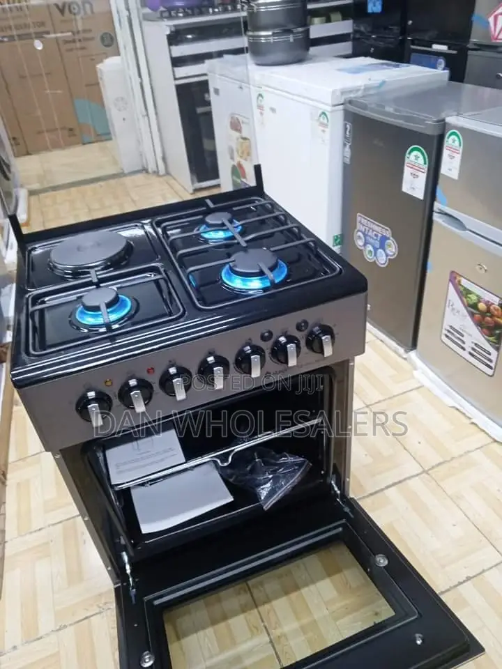 Nunix Cooker, 3 Gas Burners, Hot Plate AND Electric Oven