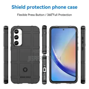 Rugged Shield Samsung GALAXY A35 Cover - Black