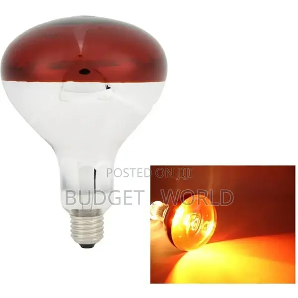 250 Watt Red Heat Lamp Bulbs, Chicken Infrared Incandescent