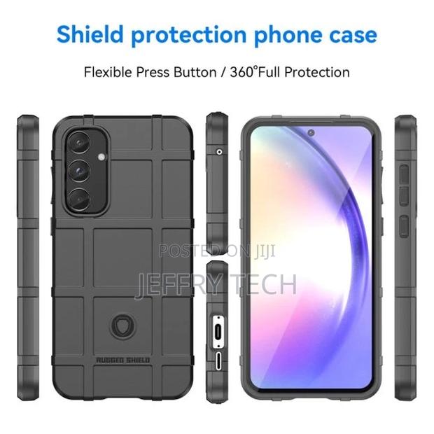 Rugged Shield Samsung GALAXY A55 Cover - Black - thumbnail 3