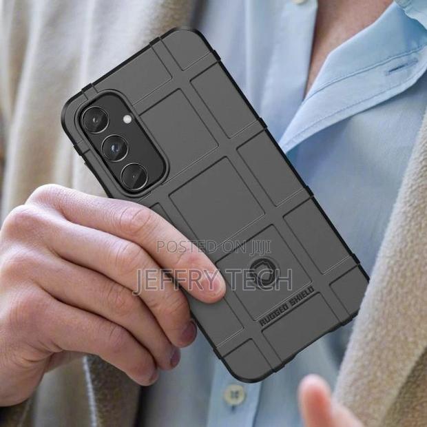 Rugged Shield Samsung GALAXY A55 Cover - Black - main view