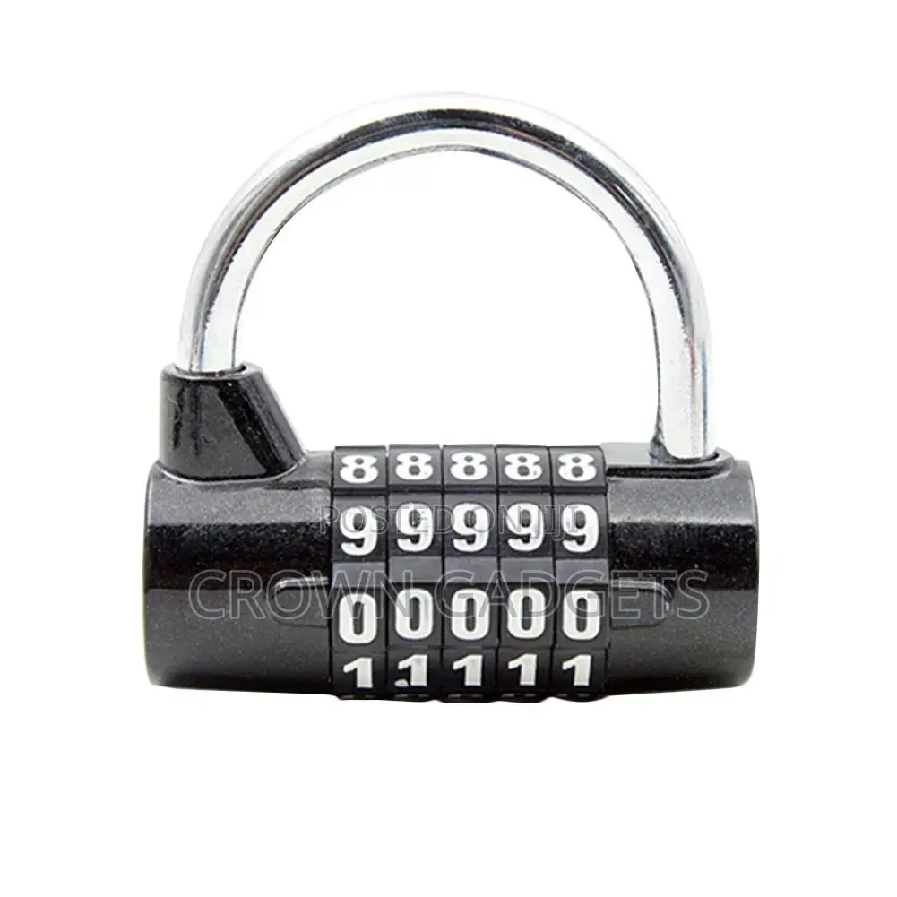 U-shaped Combination Lock, 5 Digit Security Travel Password