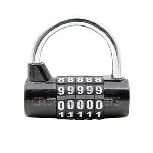 U-shaped Combination Lock, 5 Digit Security Travel Password